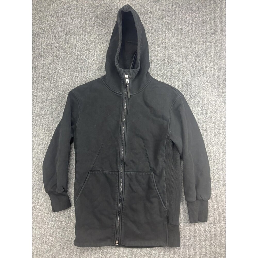 Varley Templeton Hoodie Sweatshirt Womens Small Black Full Zip Fleece High Neck